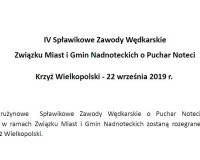 Zawody wędkarskie dla drużyn z gmin członkowskich Związku Miast i Gmin Nadnoteckich