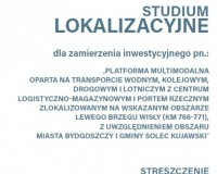 Studium lokalizacyjne dla zamierzenia inwestycyjnego- platforma multimodalna